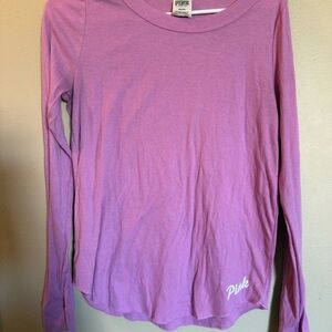 PINK Victoria's Secret Ribbed Top in Light Purple